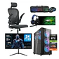 Combo Setup Gamer: PC Warrior 3050, Monitor, Silla y periférico - Miniatura 1