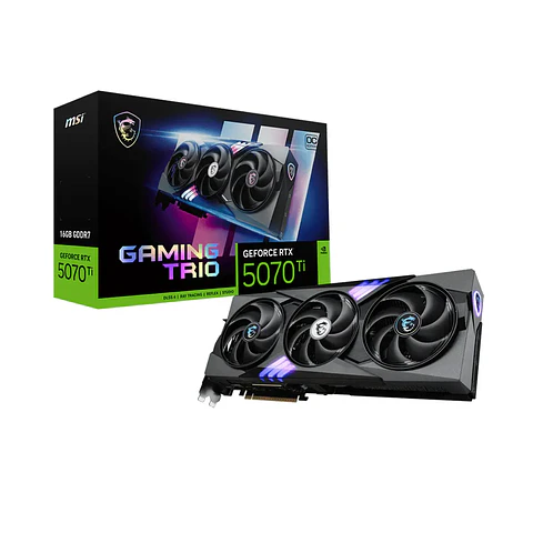 Tarjeta de Video MSI 5070 TI 16GB GAMING TRIO OC GDDR7 PciE-5