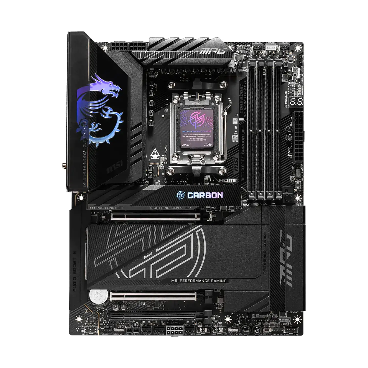 Placa Madre MSI MPG X870E CARBON WIFI AM5 DDR5 ATX 2