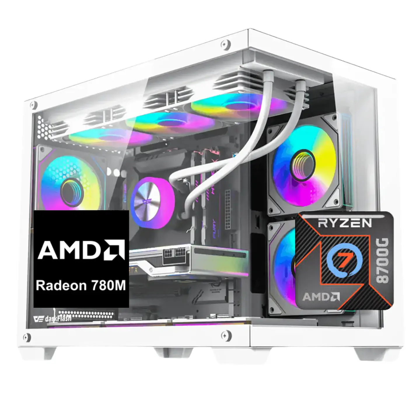 PC Gamer Titan 7: Ryzen 7 8700G, SSD M.2, Radeon 780M, 16/32GB RAM DDR5 1