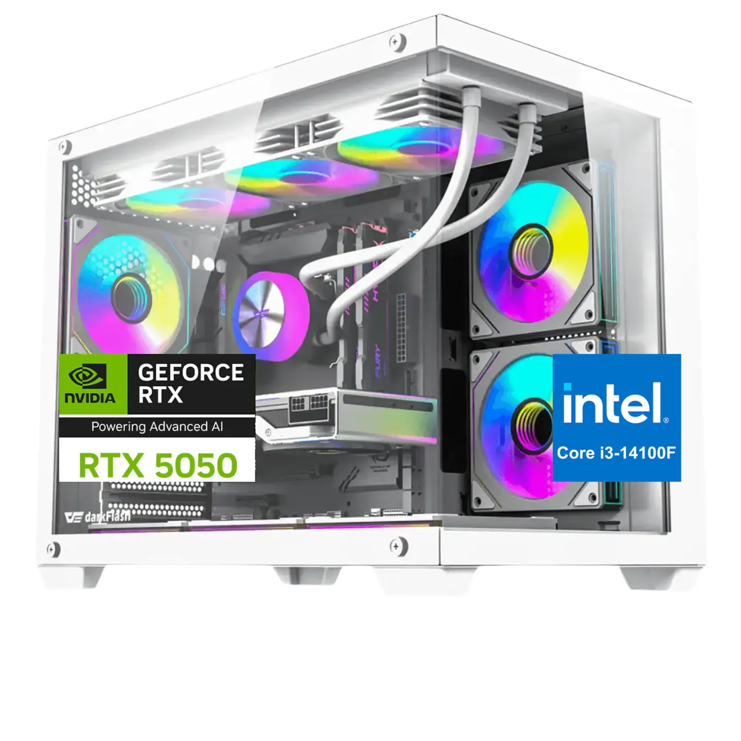 Pc Gamer Sonic Core: Intel Core i3-14100F, 32/16gb, M.2, RTX 5050 1