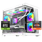 PC Gamer Warrior 3050 6GB White: Ryzen 5500, SSD M.2, RAM 16/32GB, RTX 3050 6GB - Miniatura 1