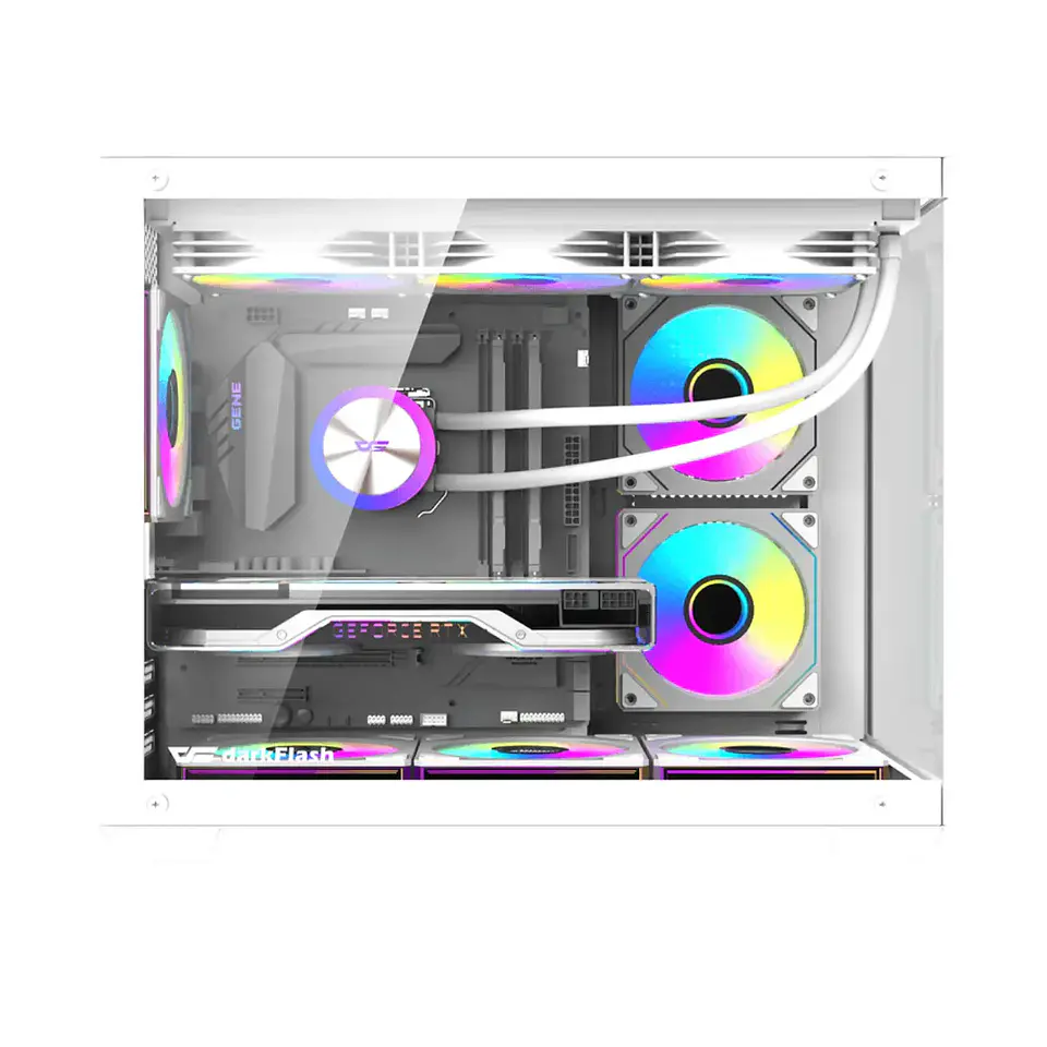 PC Gamer Warrior 3050 6GB White: Ryzen 5500, SSD M.2, RAM 16/32GB, RTX 3050 6GB 6