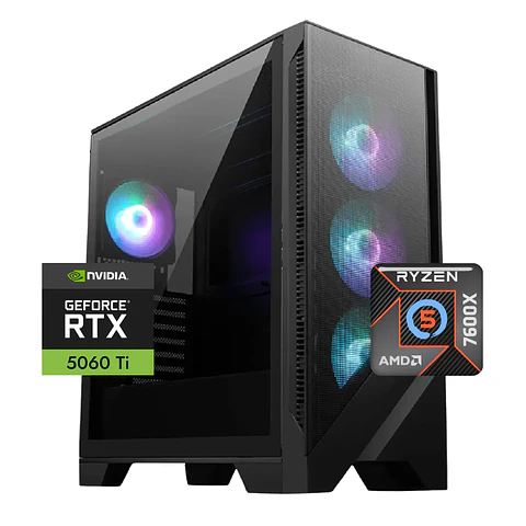 Pc Gamer Magmar Ultra: Ryzen 5 7600X, 16GB/32GB DDR5, RTX 5060 Ti 8G