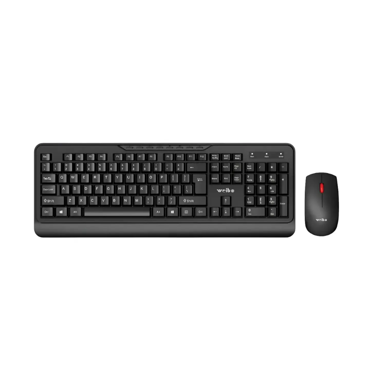 Kit Teclado y Mouse Inalámbrico Weibo WB-900 2.4GHz QWERTY Español 1