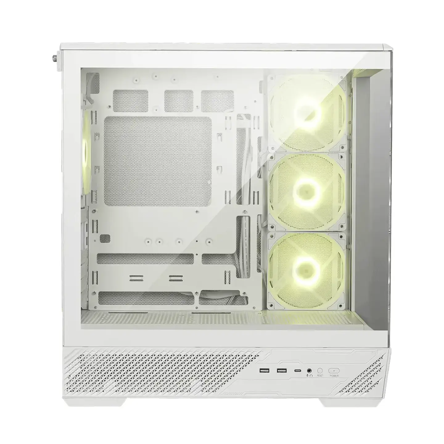 Gabinete Gamer MSI MAG PANO 130R PZ Vidrio ATX 4Fan ARGB WH 2