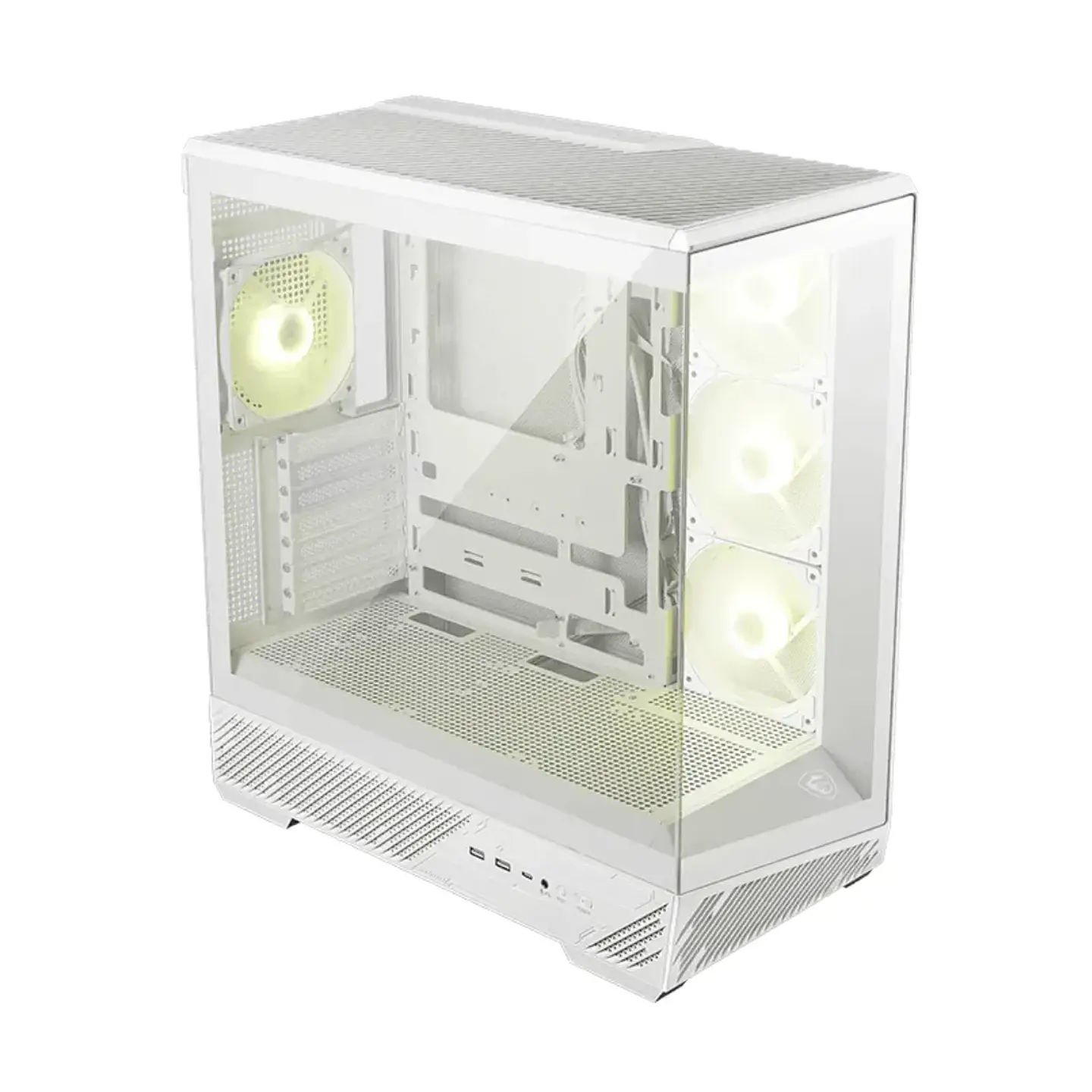 Gabinete Gamer MSI MAG PANO 130R PZ Vidrio ATX 4Fan ARGB WH 1