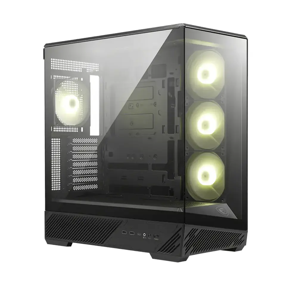 Gabinete Gamer MSI MAG PANO 130R PZ Vidrio ATX 4Fan ARGB BK 1