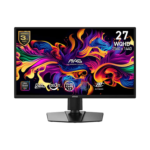 Monitor Gamer MSI MAG 272QP 27" QD-OLED, WQHD, 240Hz 0,03 ms
