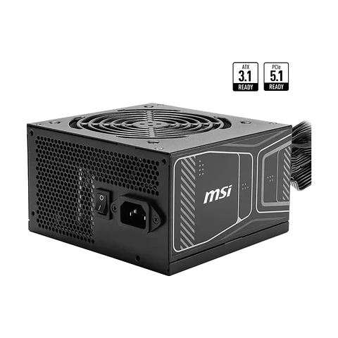 Fuente de Poder MSI MAG A850GN 850W 80+ Gold ATX PciE-5.1