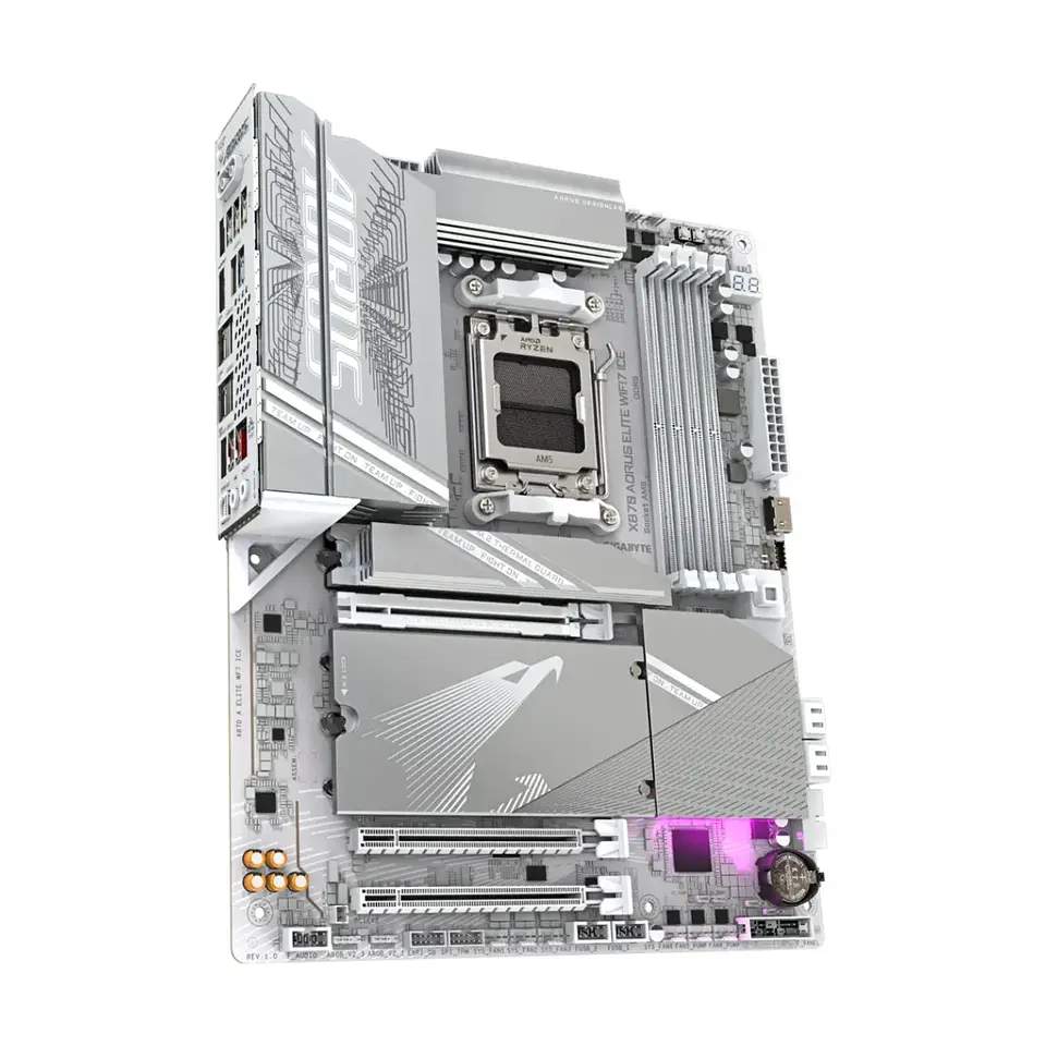 Placa Madre AORUS X870 ELITE WIFI7 ICE AM5 DDR5 M.2 ATX  3