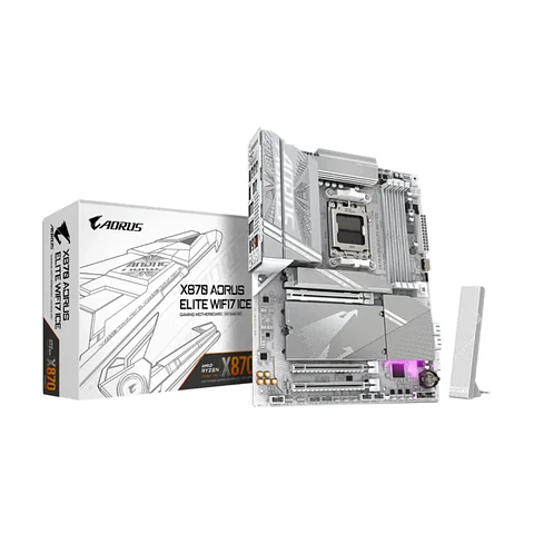 Placa Madre AORUS X870 ELITE WIFI7 ICE AM5 DDR5 M.2 ATX 