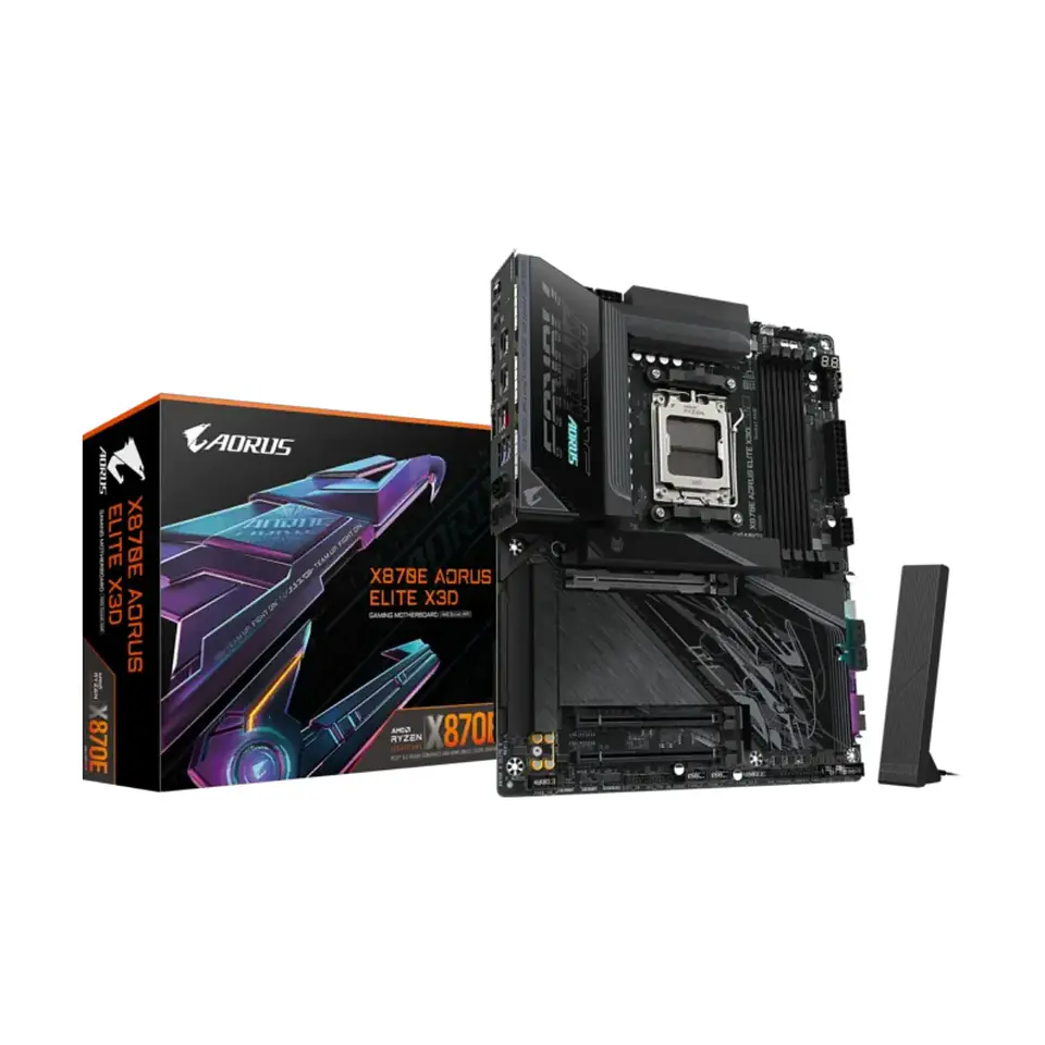 Placa Madre AORUS X870E ELITE X3D AM5 DDR5 M.2 ATX  1