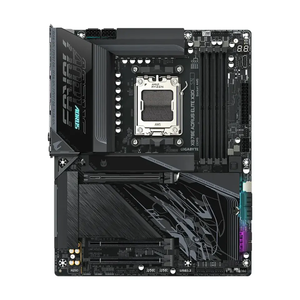 Placa Madre AORUS X870E ELITE X3D AM5 DDR5 M.2 ATX  2