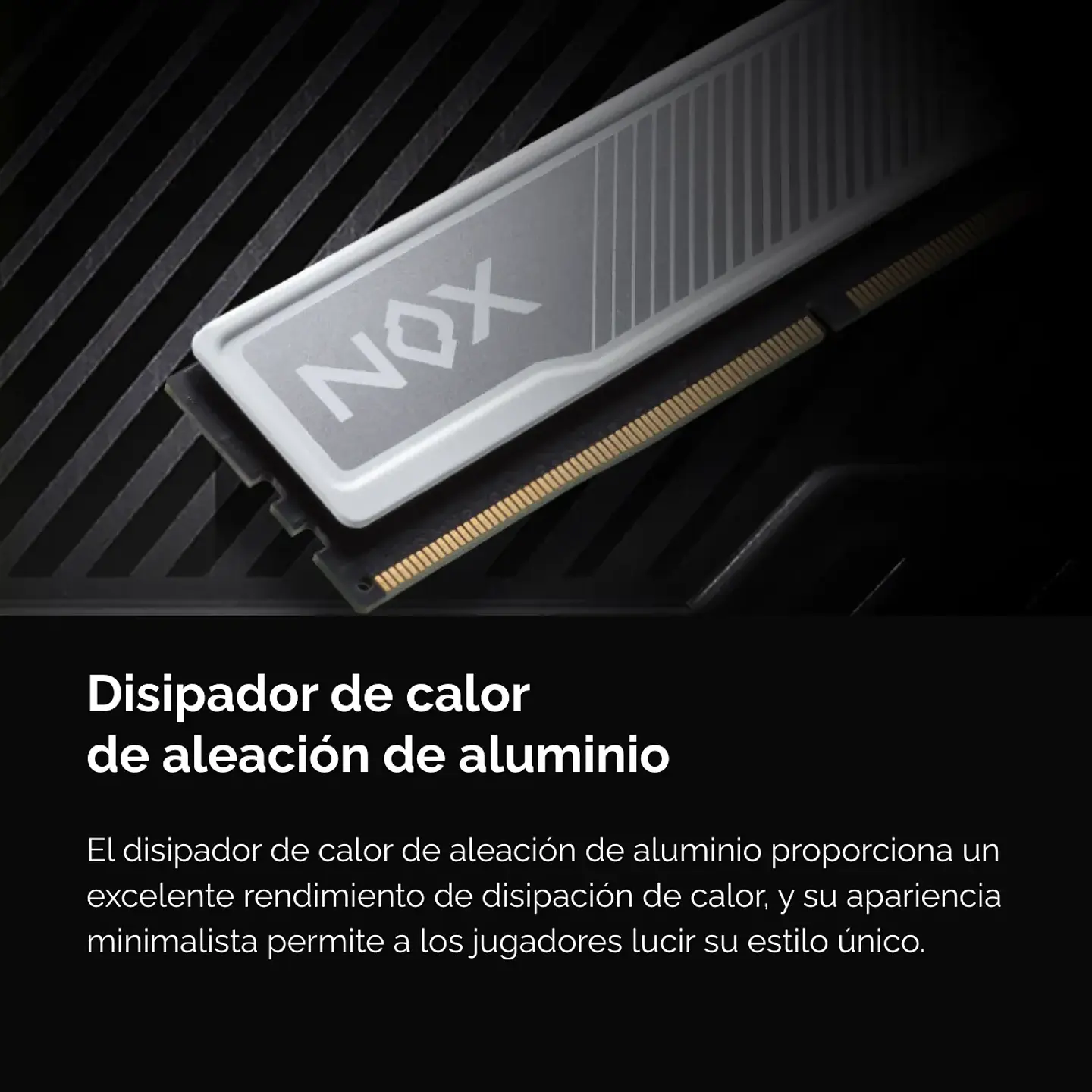 Memoria RAM Apacer NOX 16GB DDR4, 3200MT/s, DIMM, CL16, BK 4