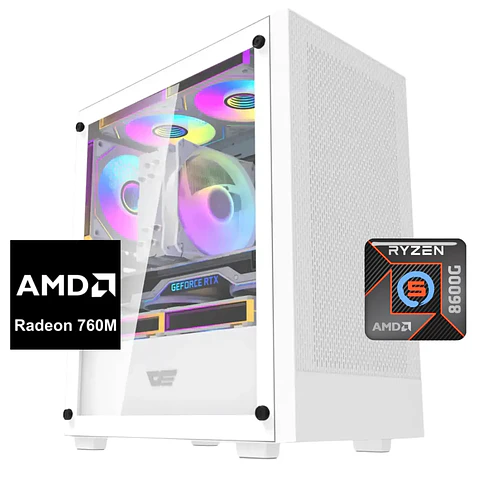PC Gamer Titan 6: Ryzen 5 8600G, SSD M.2, Radeon 760M, 16GB/32GB RAM DDR5