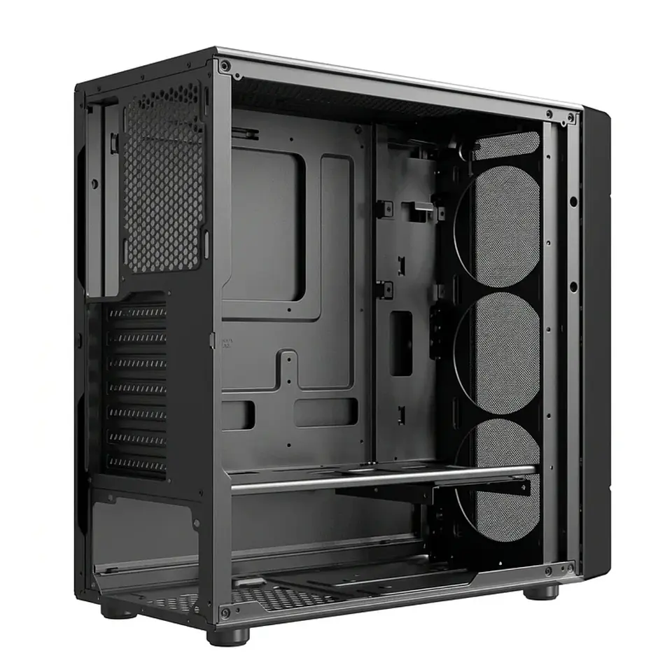 Gabinete Gamer ESGAMING HA06 Vidrio Templado ARGB 4Fan USB 3.0 ATX  2