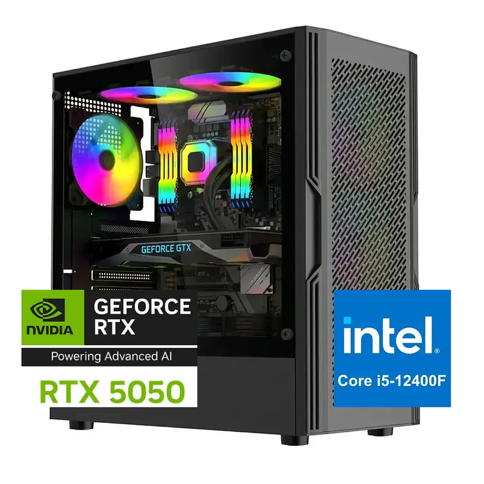 Pc Gamer Sonic: Intel I5 12400f, 16/32gb, M.2, RTX 5050 8GB 1