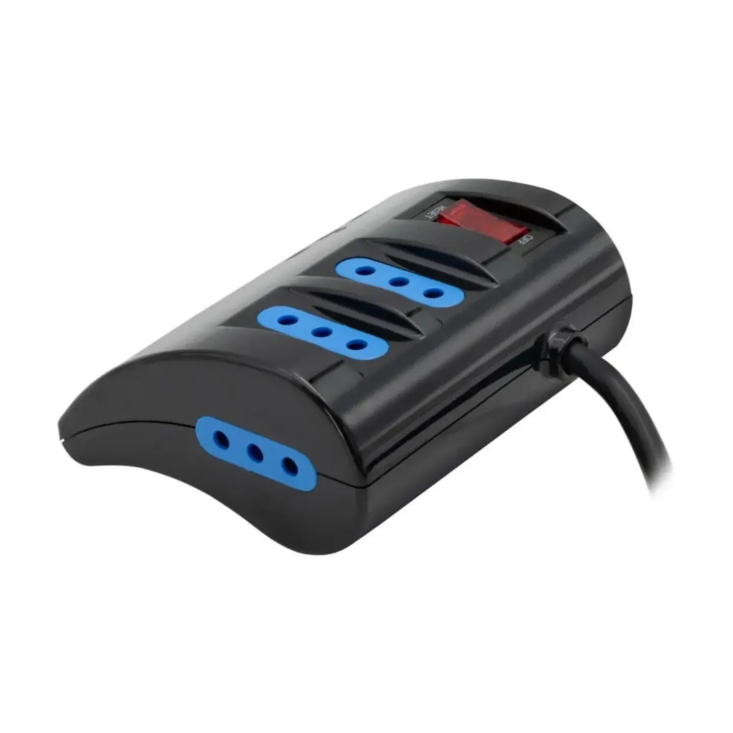 Alargador Philco 2043N  3 Tomas + 3 Puertos USB, 2Mts, Negro 2