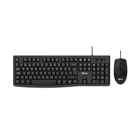 Kit Teclado 105 Teclas  + Mouse Óptico USB 1000DPI Plug&Play