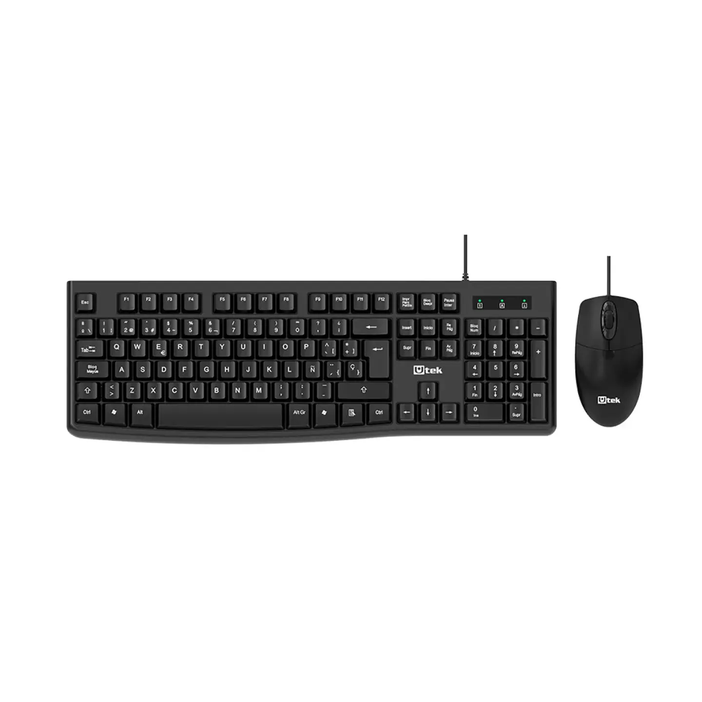 Kit Teclado 105 Teclas  + Mouse Óptico USB 1000DPI Plug&Play 1