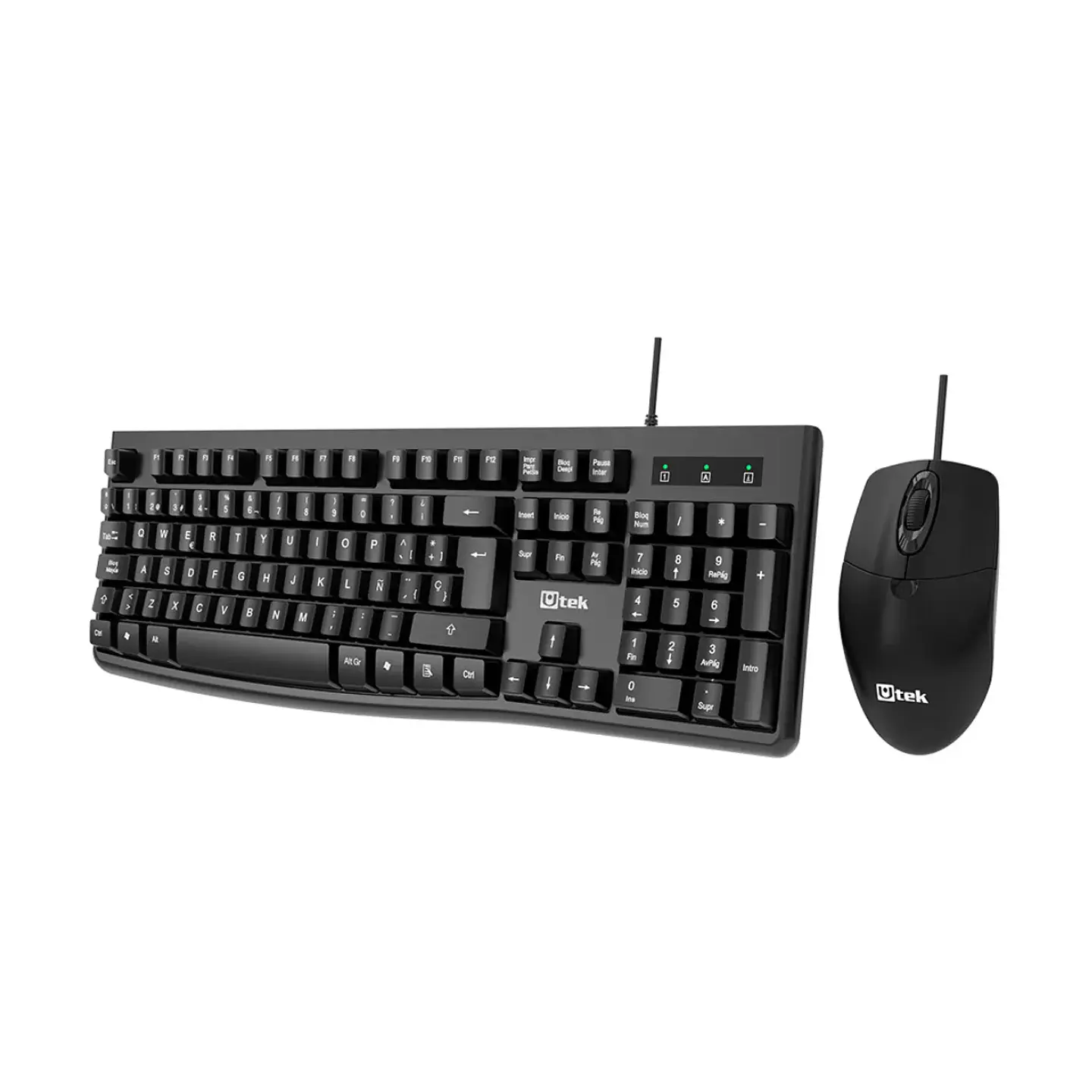 Kit Teclado 105 Teclas  + Mouse Óptico USB 1000DPI Plug&Play 2