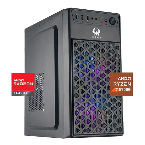 PC Gamer Dreamfyre 7: Ryzen 5700G, SSD M.2, RAM 16/32GB (3200MHz, D-Channel) – WiFi USB