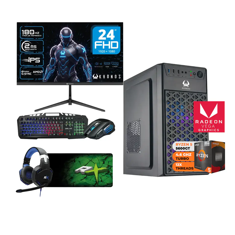 Pack All In One Dreamfyre: Pc Dreamfyre 5, Monitor y periféricos 1