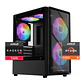 PC Gamer Warrior 5: Ryzen 5500, SSD M.2, RAM 16/32GB, RX 7600 - Miniatura 1