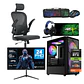 Combo Setup Gamer: PC Warrior 3050, Monitor, Silla y periférico - Miniatura 1