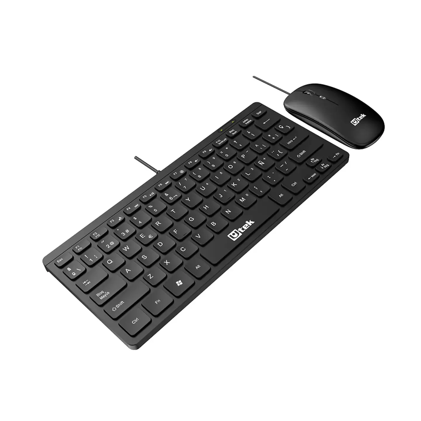 Mini Kit Teclado 78 Teclas + Mouse Alámbrico USB Compacto 2