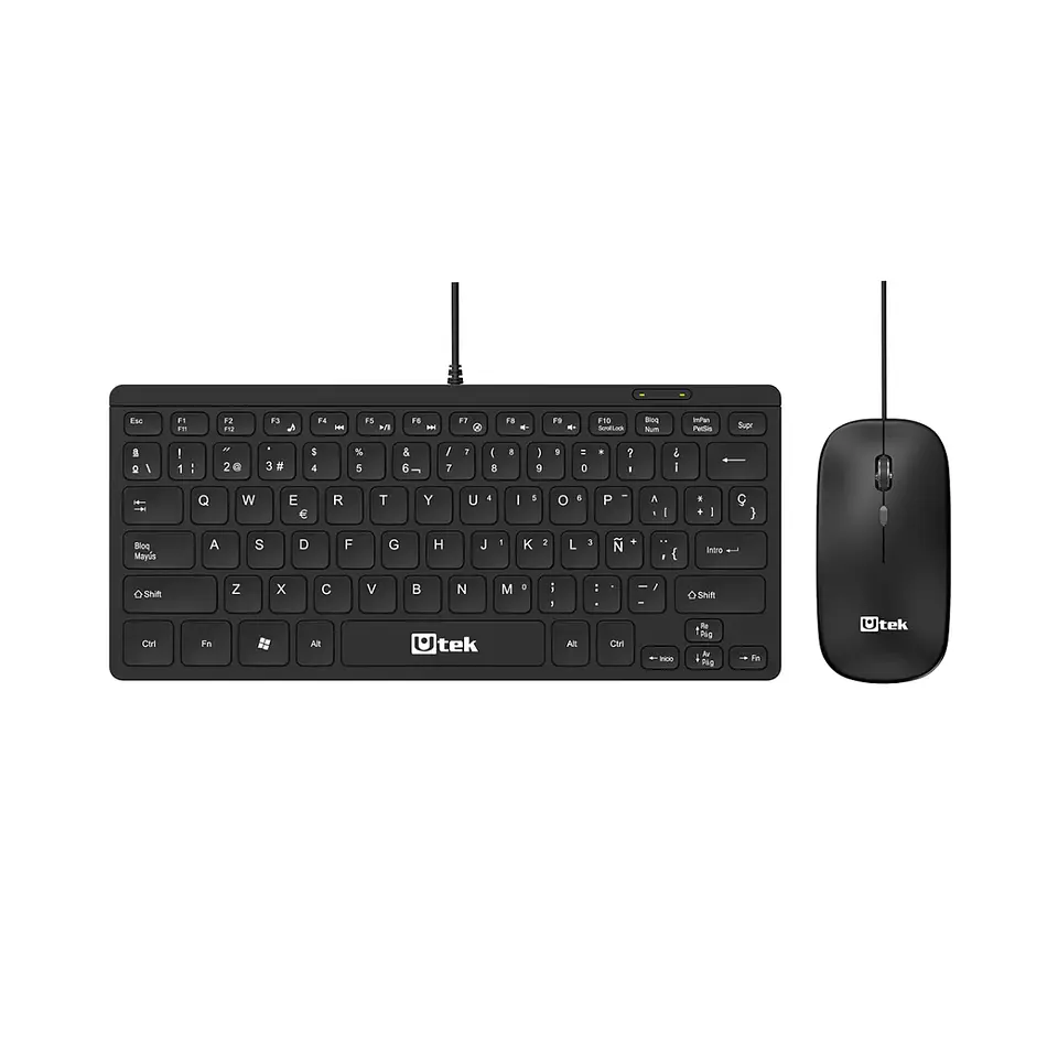 Mini Kit Teclado 78 Teclas + Mouse Alámbrico USB Compacto 1