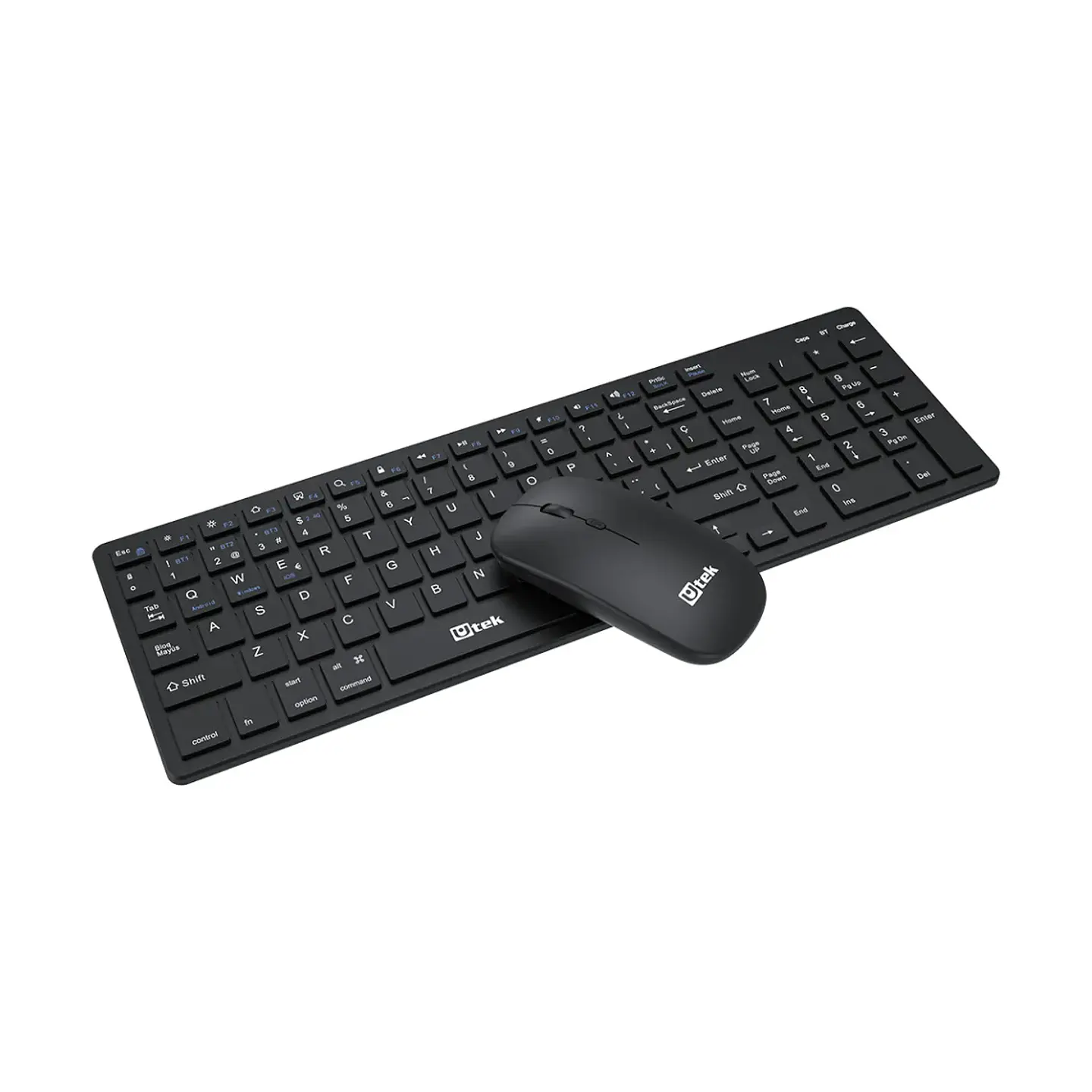 Kit Inalámbrico Teclado y Mouse Bluetooth 800/1600DPI + 2.4GHz Recargable 3