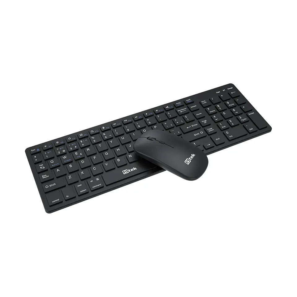 Kit Inalámbrico Teclado y Mouse Bluetooth 800/1600DPI + 2.4GHz Recargable 3