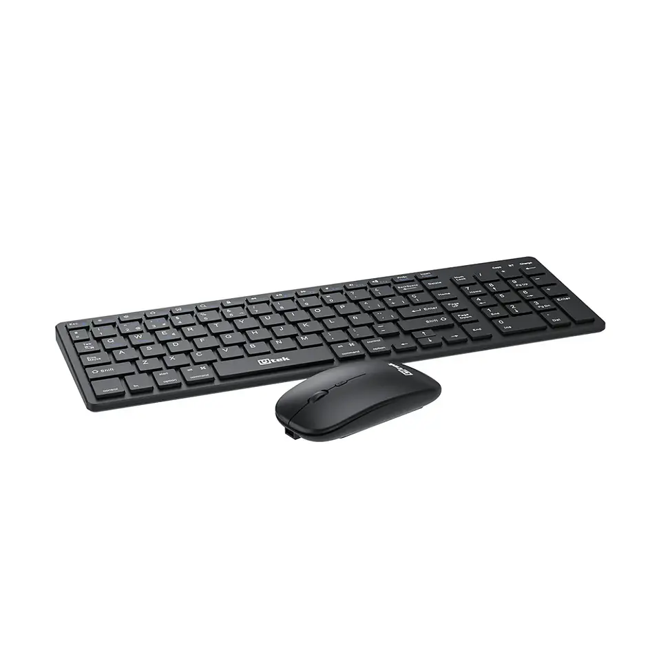 Kit Inalámbrico Teclado y Mouse Bluetooth 800/1600DPI + 2.4GHz Recargable 2
