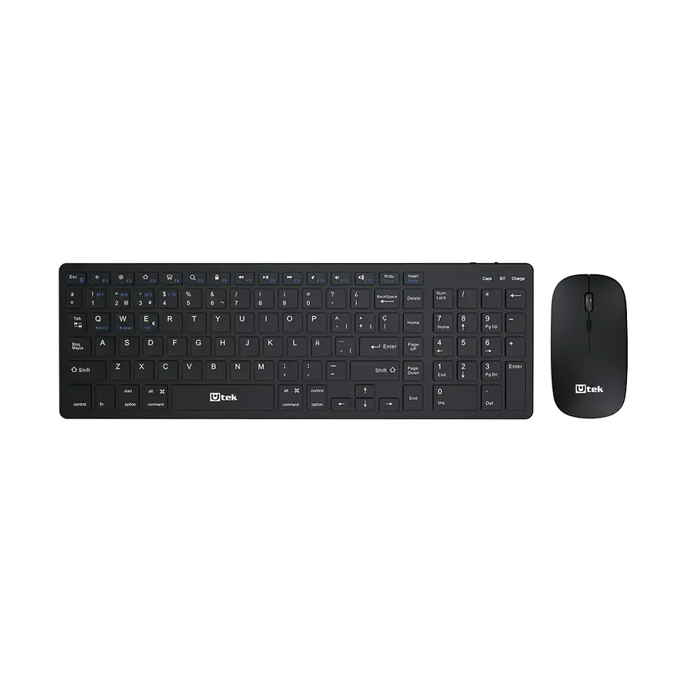 Kit Inalámbrico Teclado y Mouse Bluetooth 800/1600DPI + 2.4GHz Recargable 1