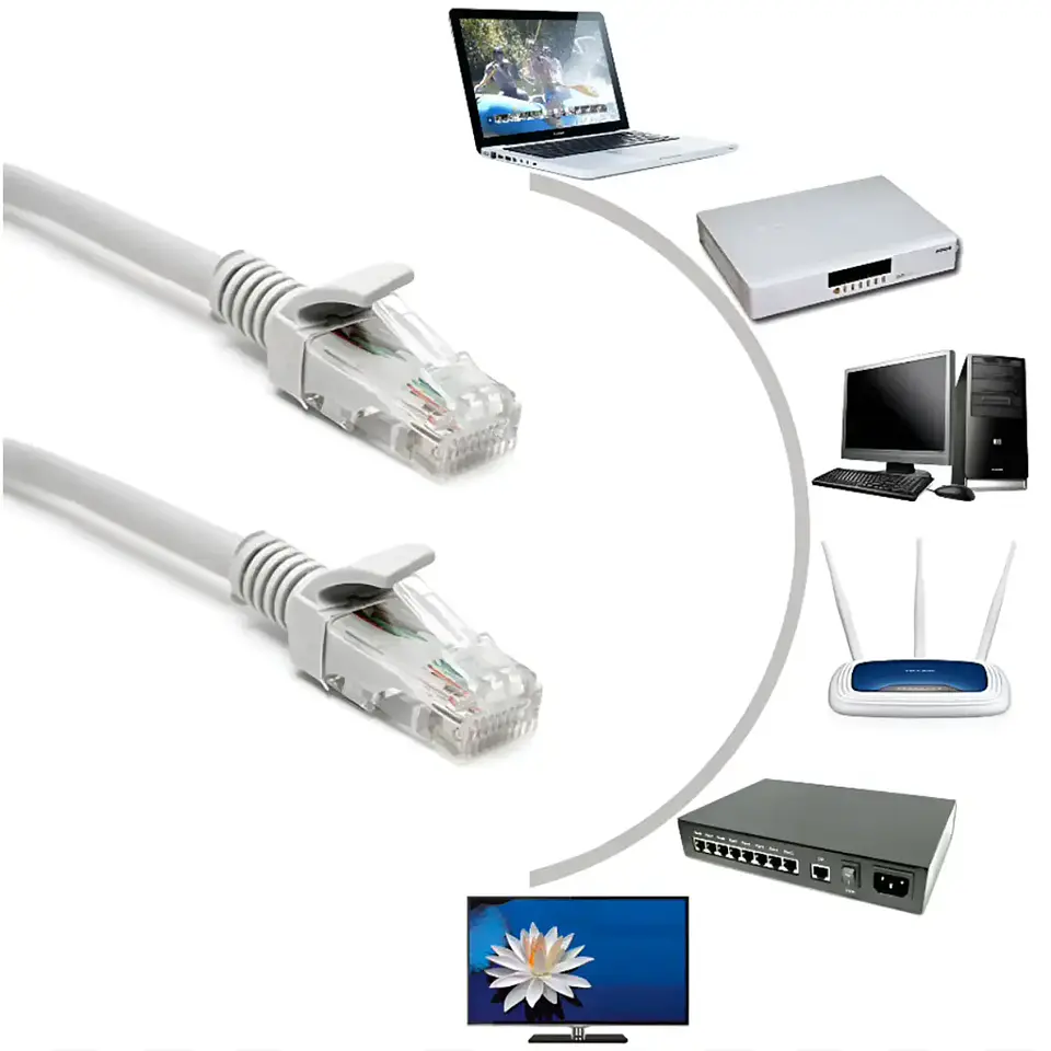 Cable de Red Patch Cord  Cat6 CCA 23AWG UTP 305 Metros Caja 4