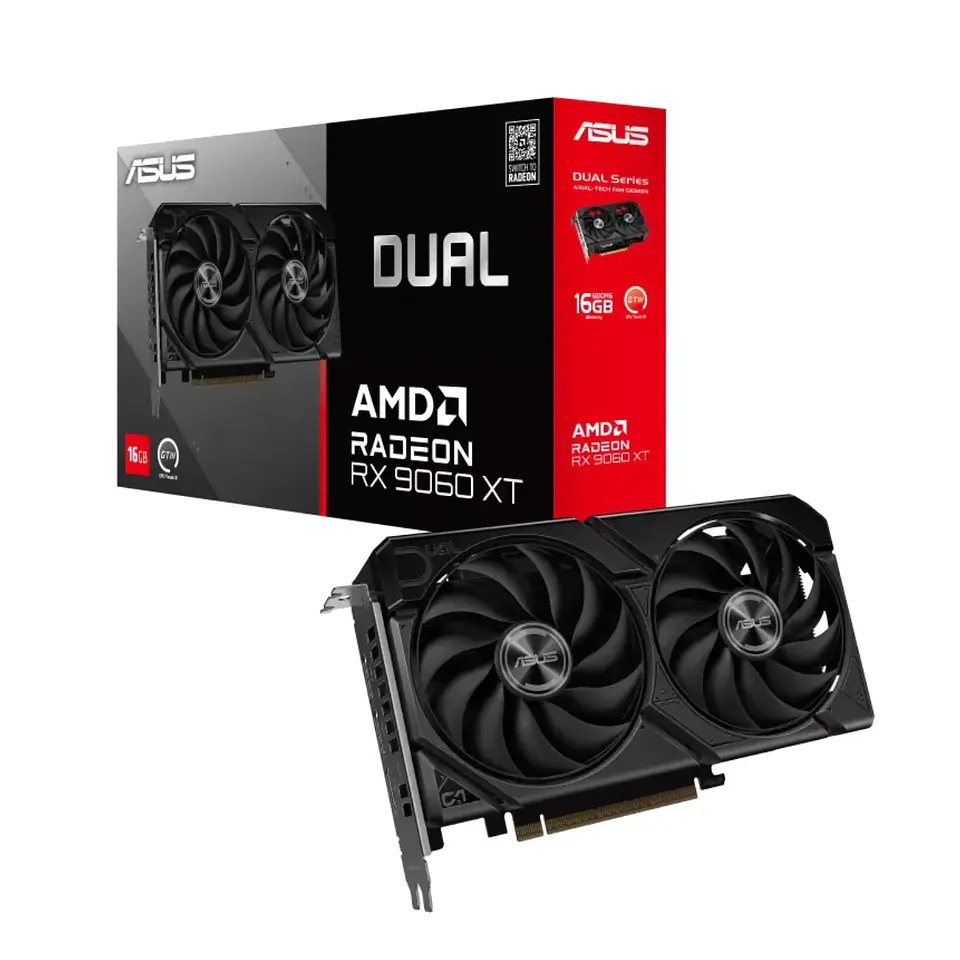 Tarjeta de Video ASUS Dual Radeon RX 9060 XT 16GB GDDR6 1