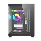 Gabinete Gamer KRONOS FLUX Vidrio Templado 6 Fan ARGB mATX BLACK  - Miniatura 4