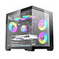 Gabinete Gamer KRONOS FLUX Vidrio Templado 6 Fan ARGB mATX BLACK  - Miniatura 1