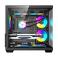 Gabinete Gamer KRONOS FLUX Vidrio Templado 6 Fan ARGB mATX BLACK  - Miniatura 2