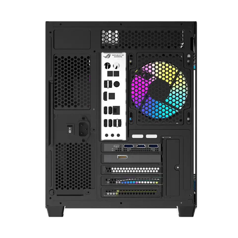Gabinete Gamer KRONOS FLUX Vidrio Templado 6 Fan ARGB mATX BLACK  5