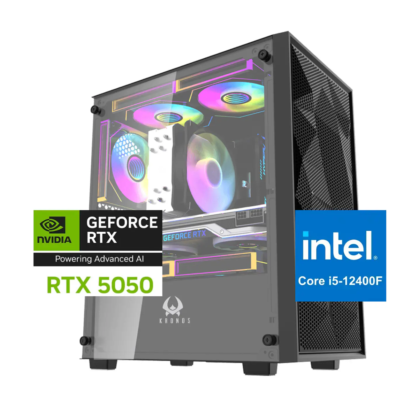 Pc Gamer Sonic: Intel I5 12400f, 16/32gb, M.2, RTX 5050 8GB 1