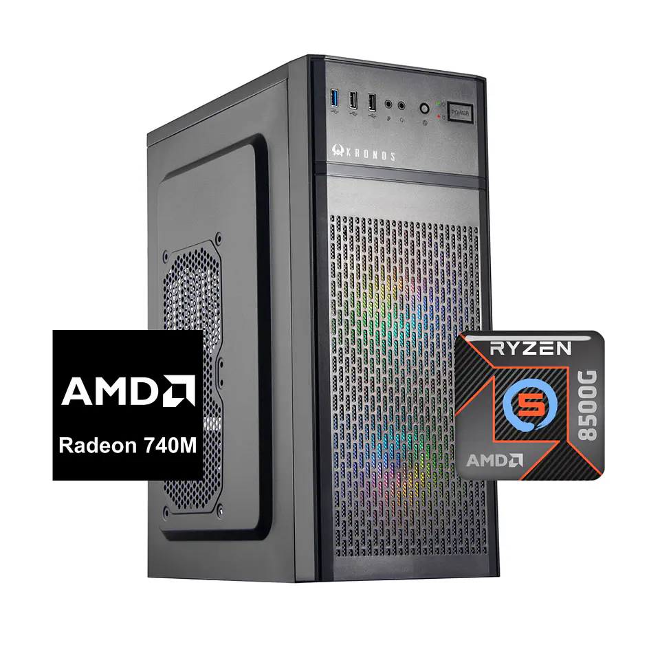 PC Gamer Titan 5: Ryzen 5 8500G, SSD M.2, Radeon 740M, 16GB/32GB RAM DDR5 1