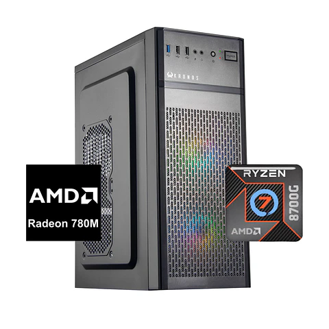 PC Gamer Titan 7: Ryzen 7 8700G, SSD M.2, Radeon 780M, 16/32GB RAM DDR5
