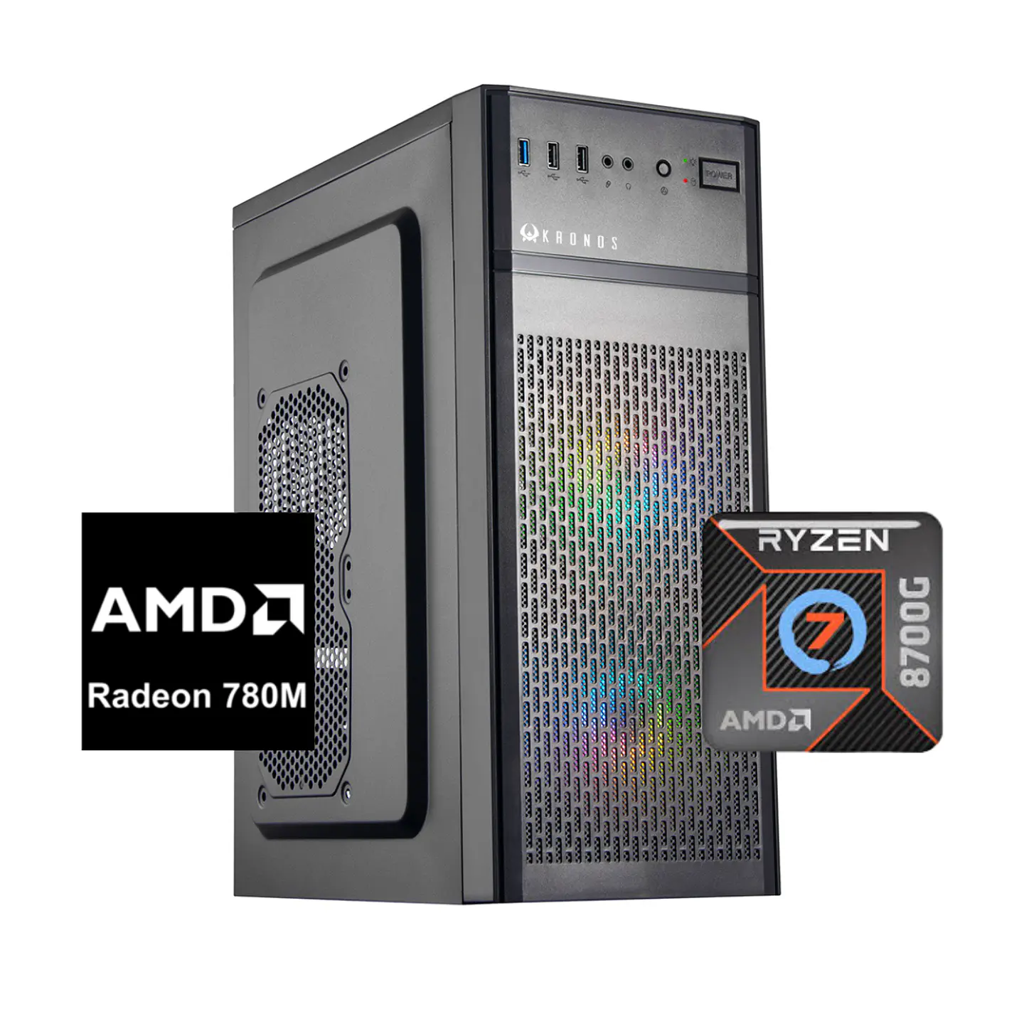 PC Gamer Titan 7: Ryzen 7 8700G, SSD M.2, Radeon 780M, 16/32GB RAM DDR5 1