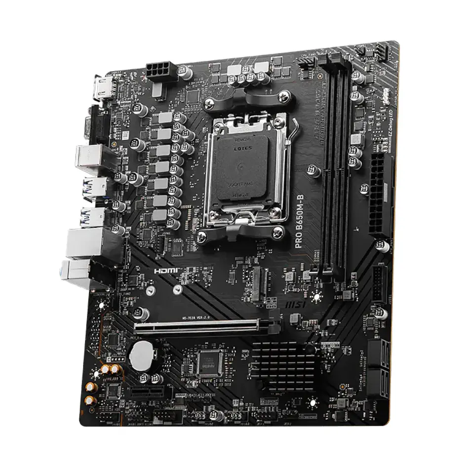 Placa Madre MSI PRO B650M-B AM5 DDR5 mATX M.2 PCIe 4.0 2