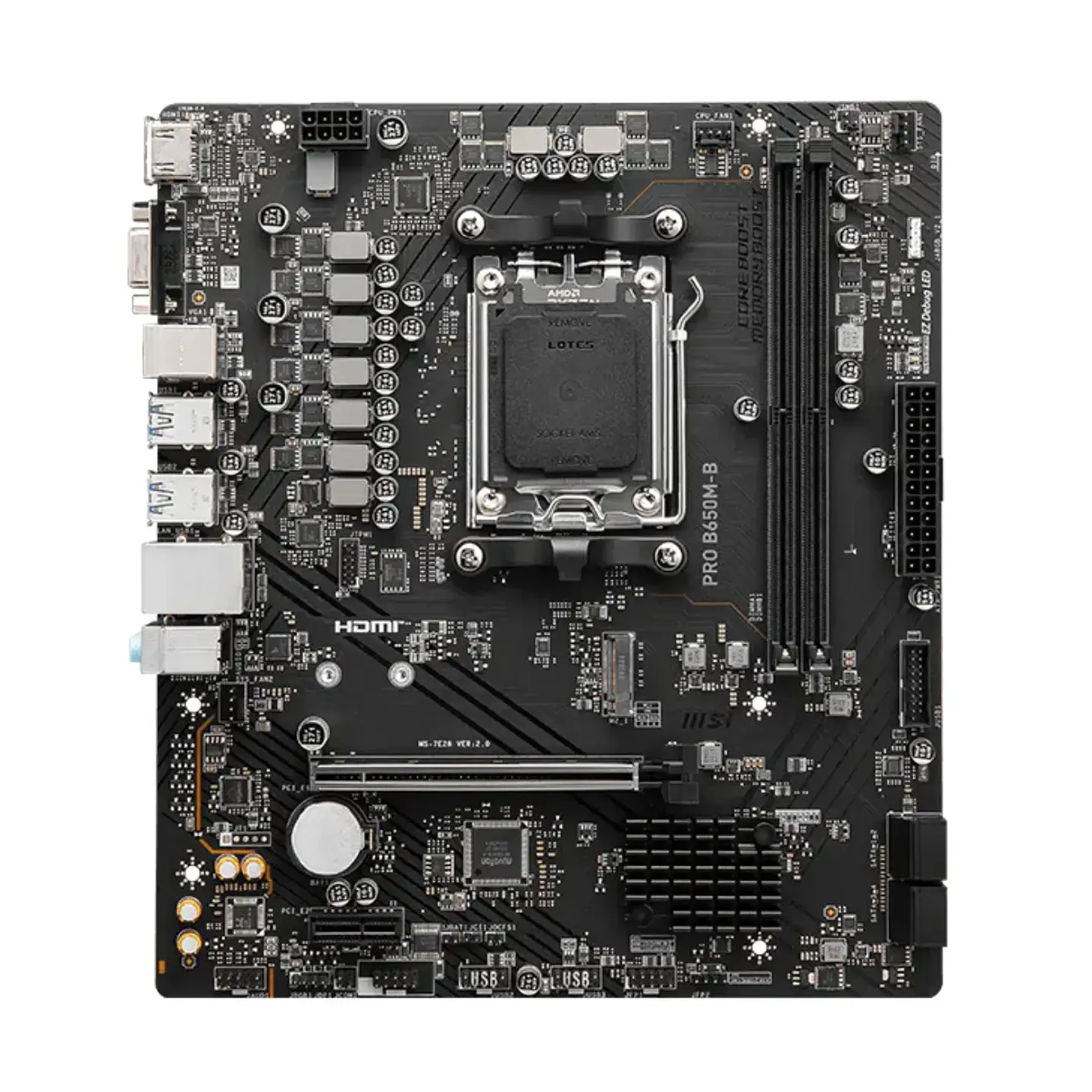 Placa Madre MSI PRO B650M-B AM5 DDR5 mATX M.2 PCIe 4.0 4