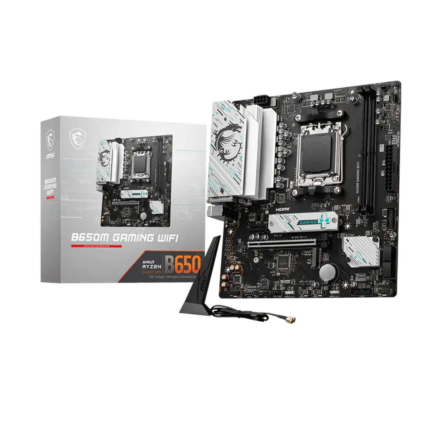 Placa Madre MSI B650M GAMING WIFI AM5 DDR5 Micro ATX 1