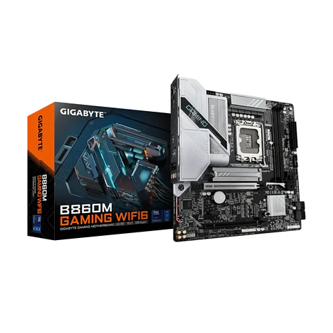 Placa Madre Gigabyte B860M GAMING WIFI6, LGA 1851, DDR5 mATX 
